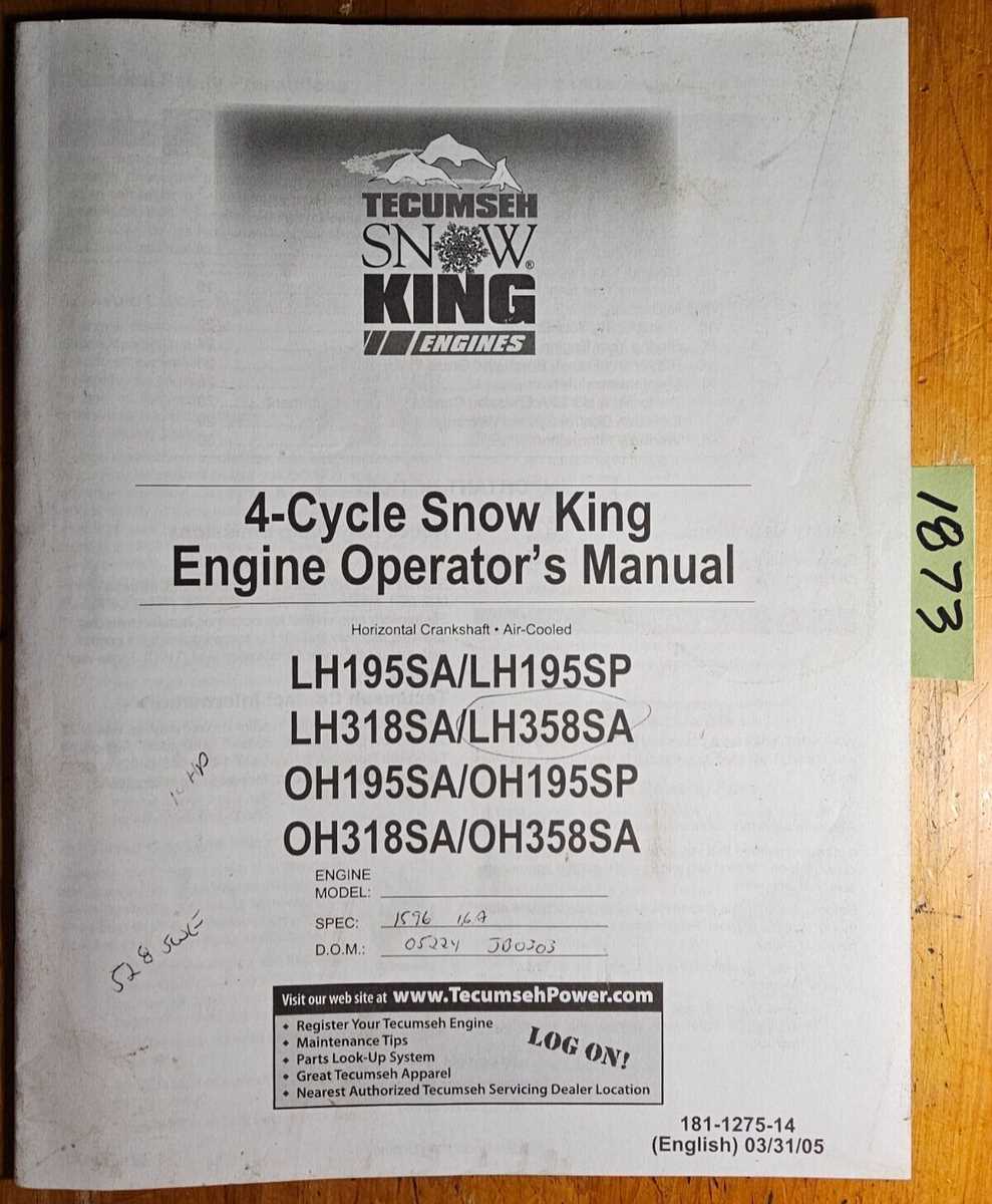 tecumseh lh318sa repair manual