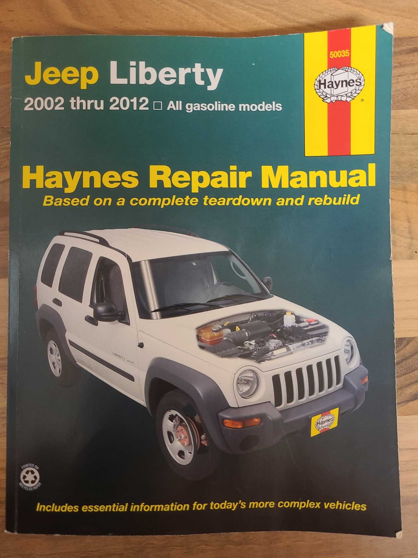 2012 jeep liberty repair manual