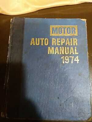motor auto repair manual 1974