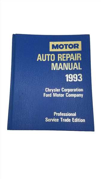 motor auto repair manuals