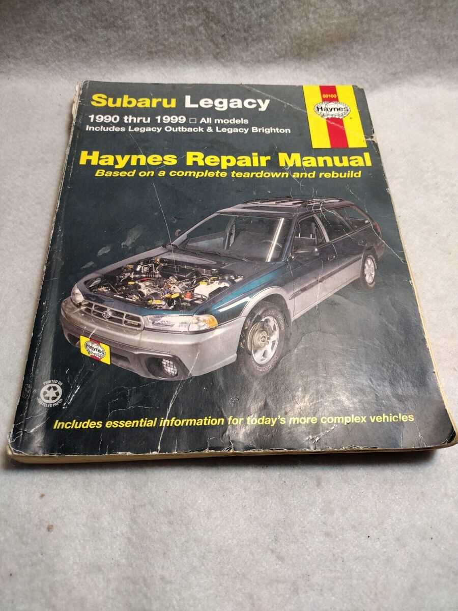 1990 subaru legacy repair manual