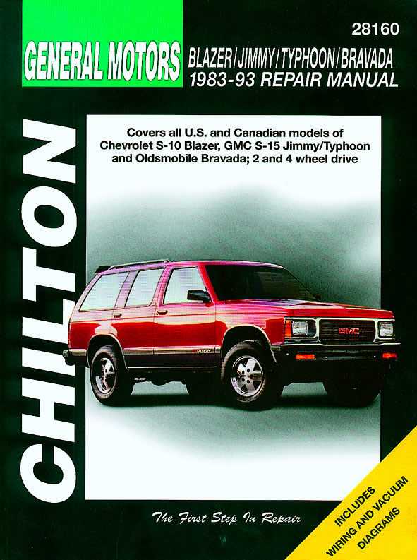 2000 gmc jimmy repair manual