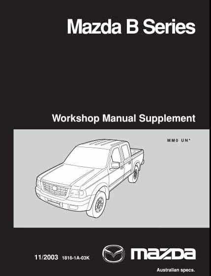 1998 mazda b2500 repair manual