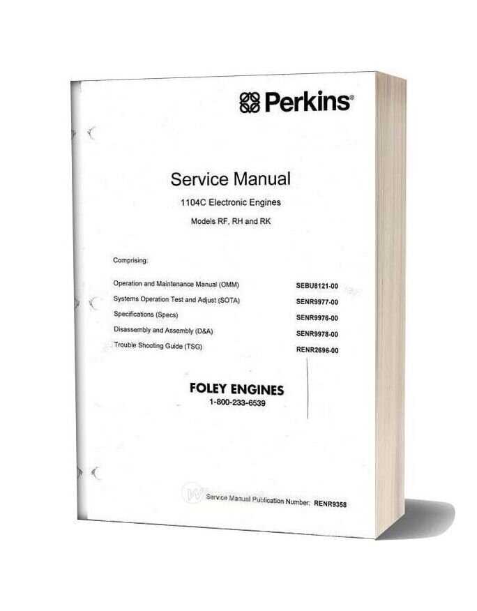 perkins 1104c 44t repair manual