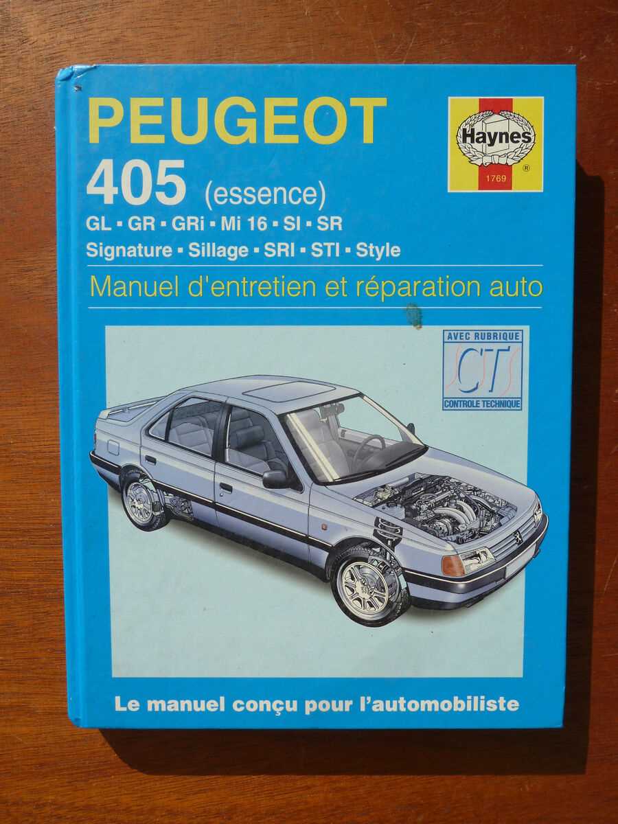 peugeot 405 repair manual