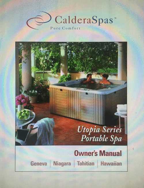 caldera spa repair manual