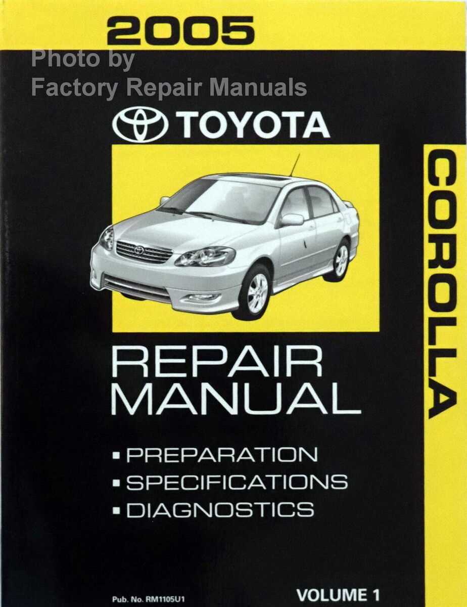 2005 toyota matrix repair manual