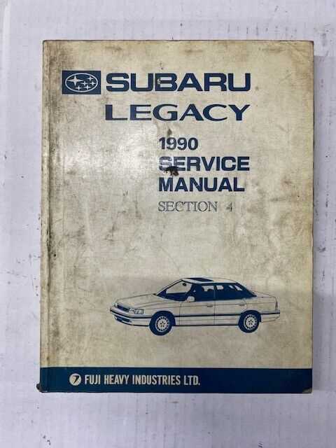 1990 subaru legacy repair manual