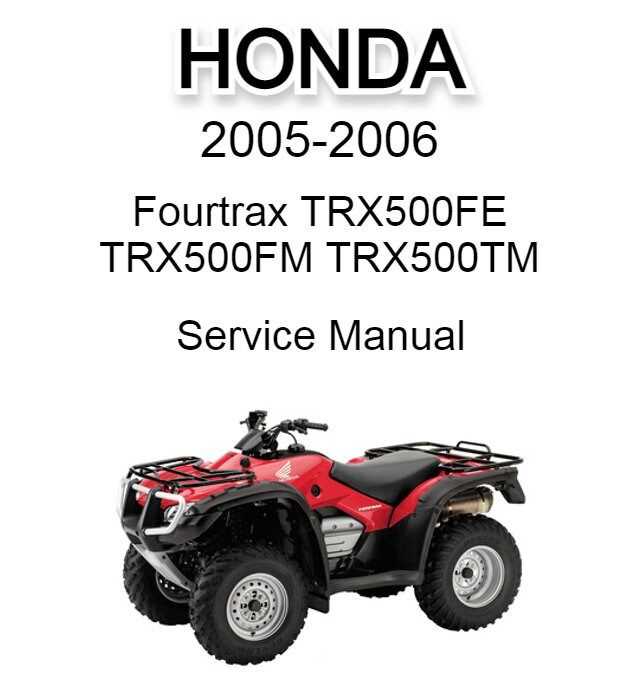 honda four wheeler repair manual