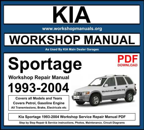 2016 kia sportage repair manual