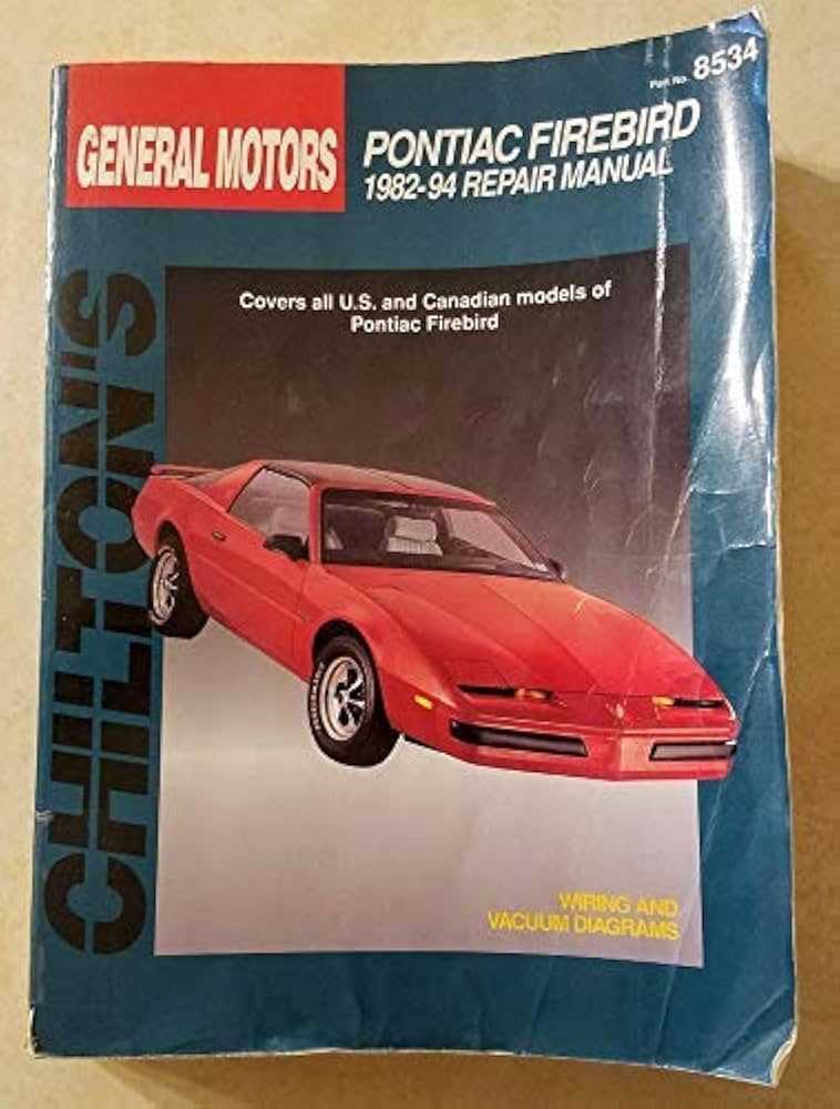 pontiac firebird repair manual