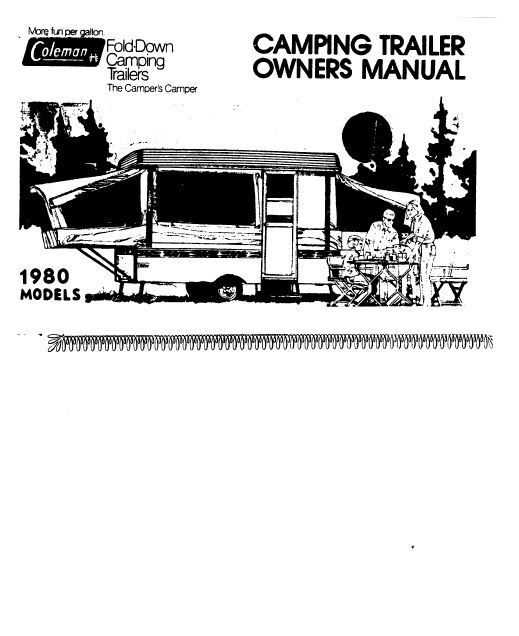 pop up camper repair manual