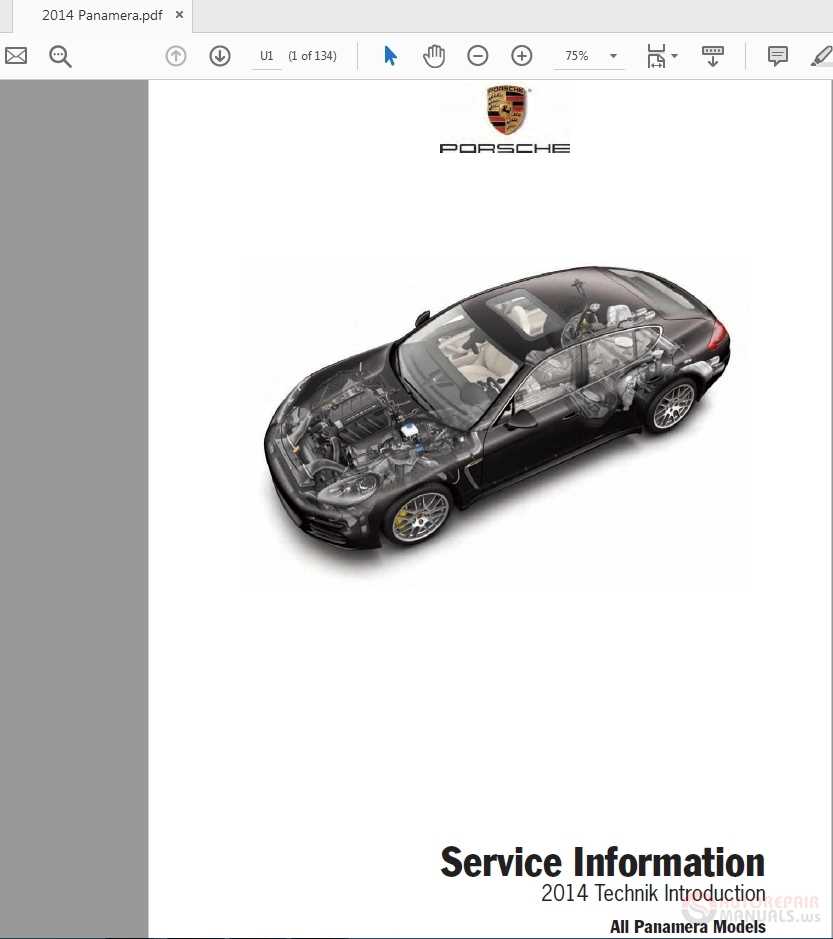 porsche panamera repair manual