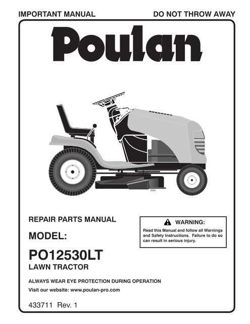 poulan 2150 repair manual