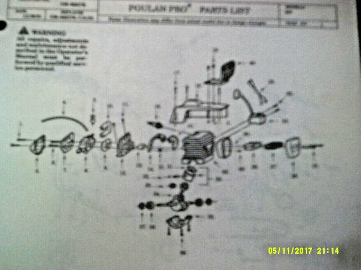 poulan p3816 repair manual