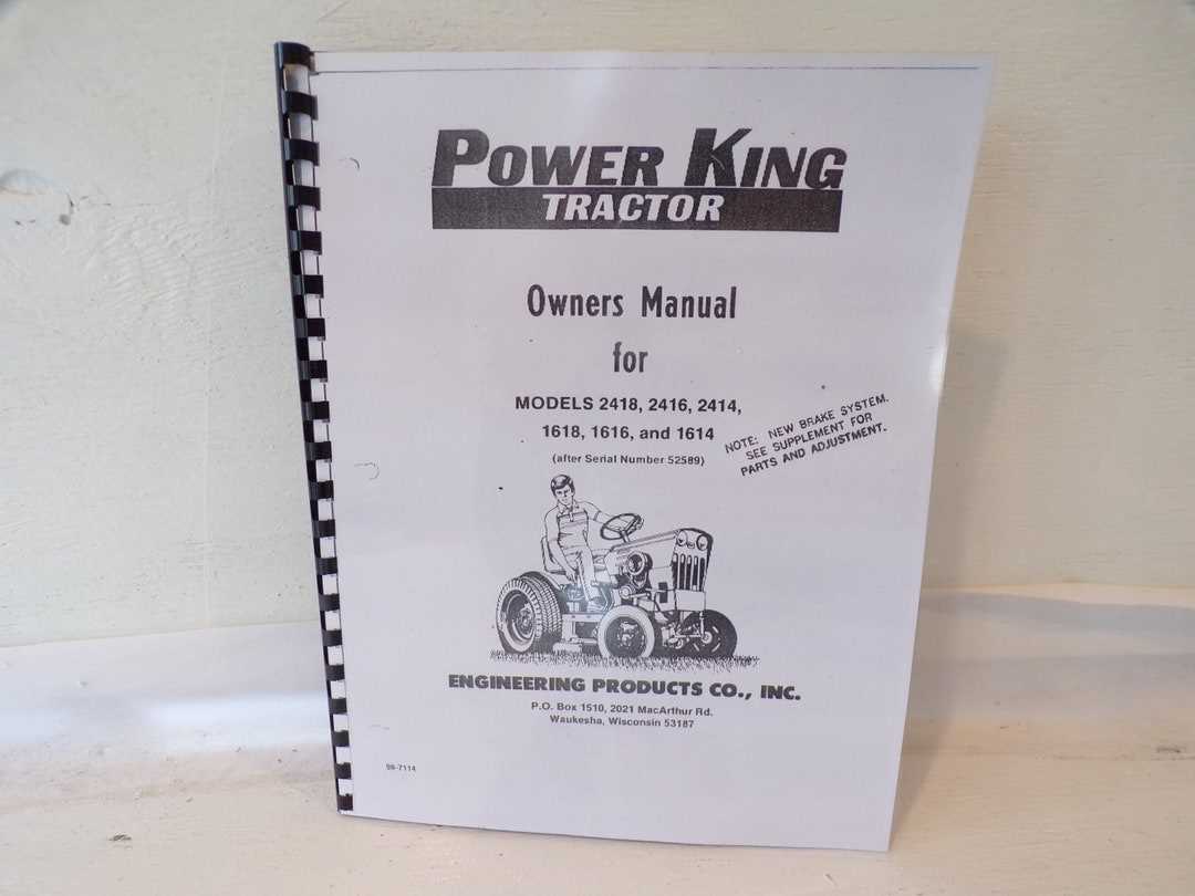 power king tractor repair manual