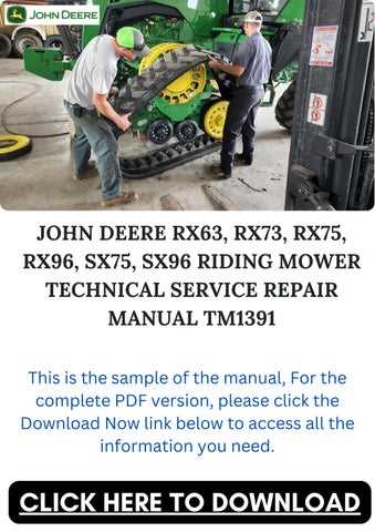 john deere rx75 repair manual