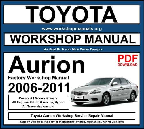 service repair manual toyota