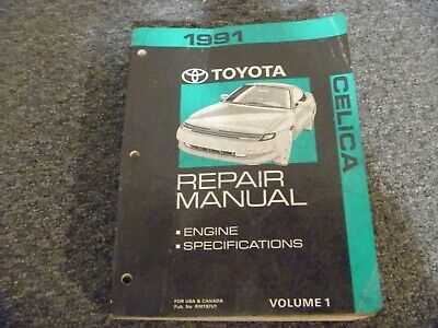 1991 toyota celica repair manual