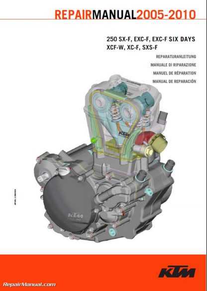 2012 ktm 250sxf repair manual