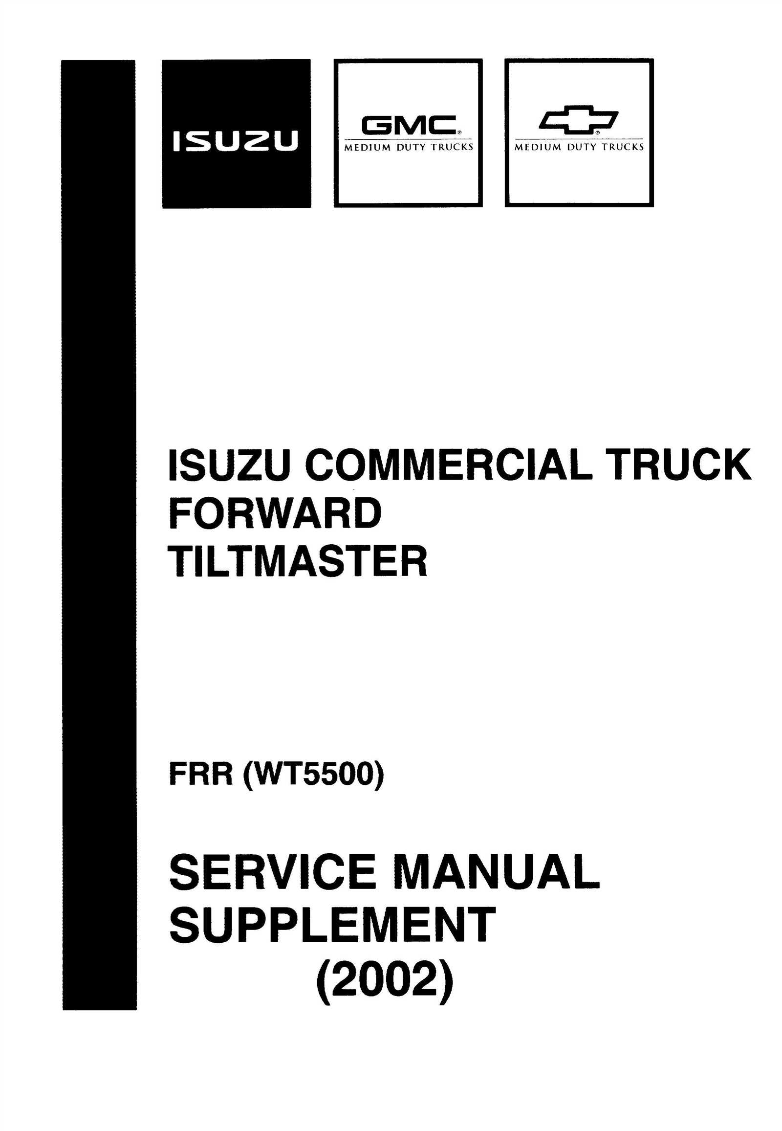 99 isuzu trooper repair manual