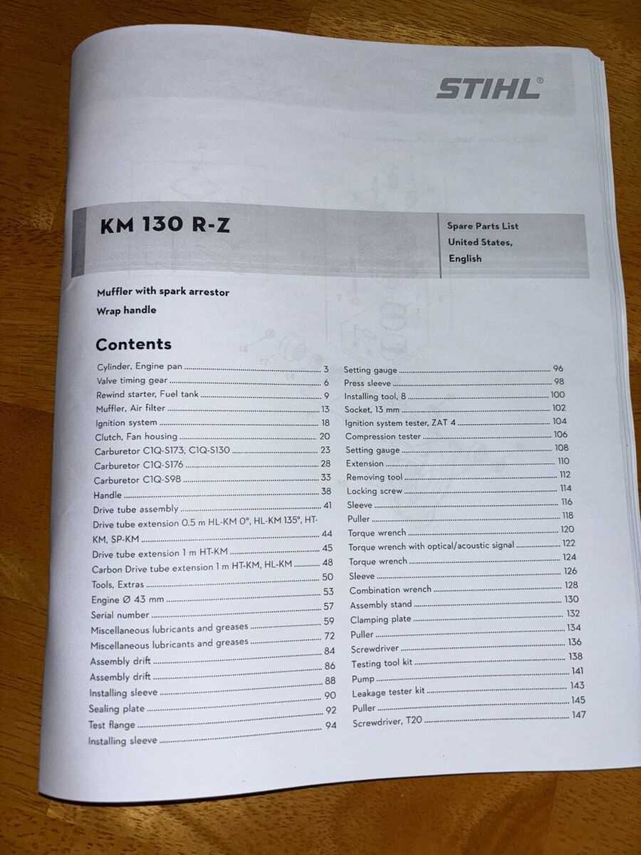 stihl km 90 r repair manual