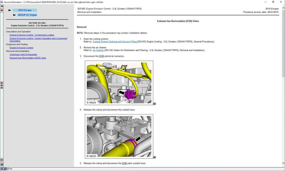 2016 ford escape repair manual