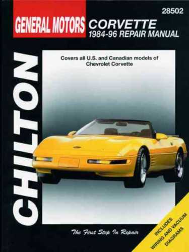 chilton corvette repair manual