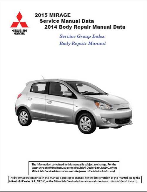 mitsubishi mirage 2000 repair manual