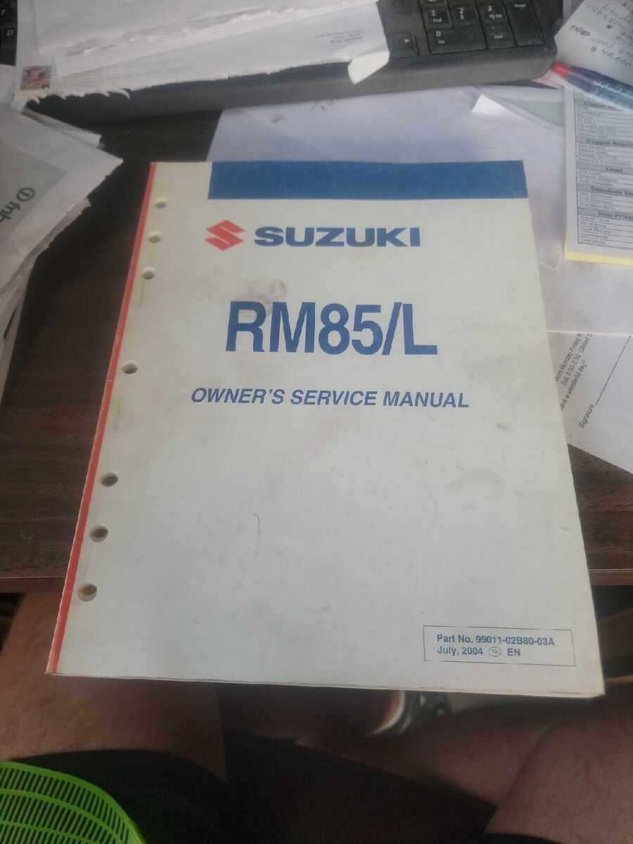 suzuki rm85 repair manual