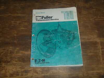 eaton fuller 18 speed transmission repair manual