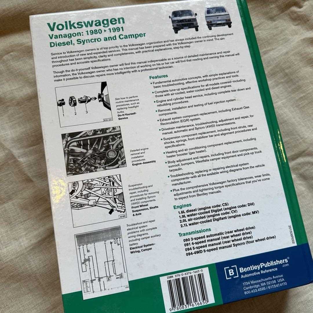 vanagon official factory repair manual