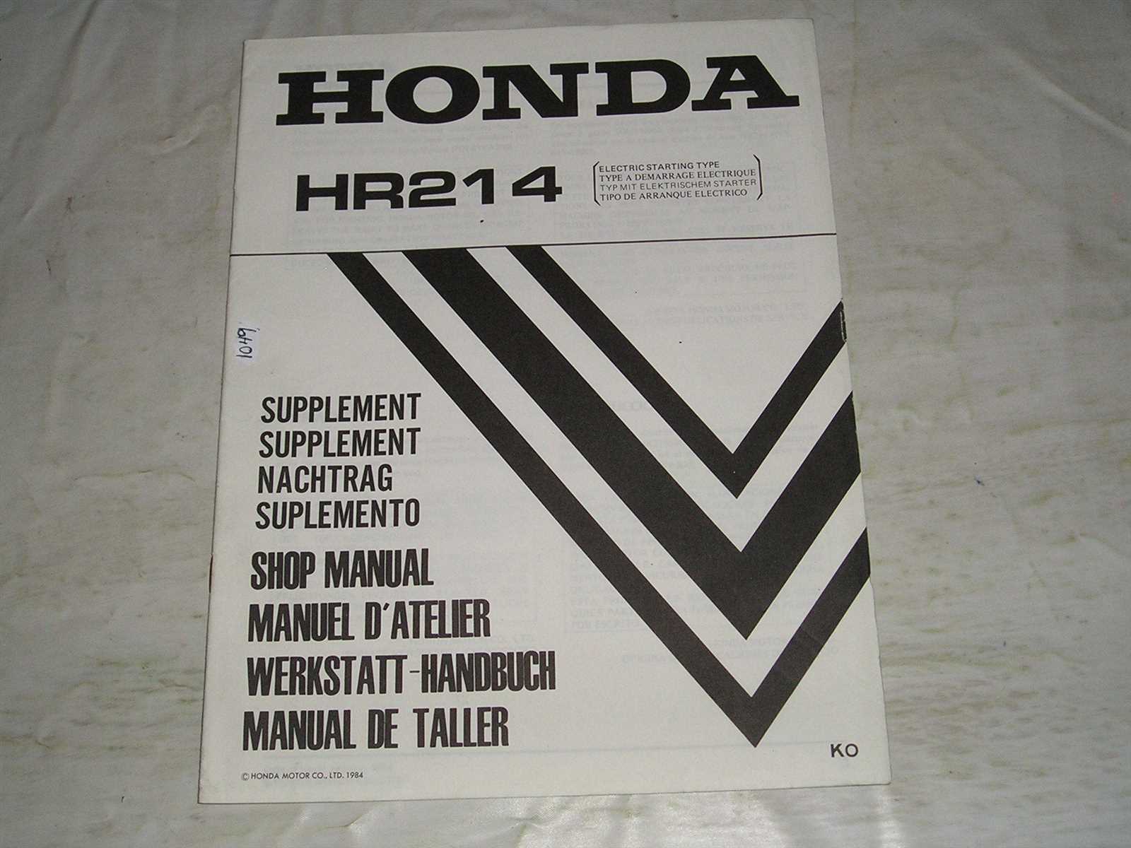 honda hr214 repair manual