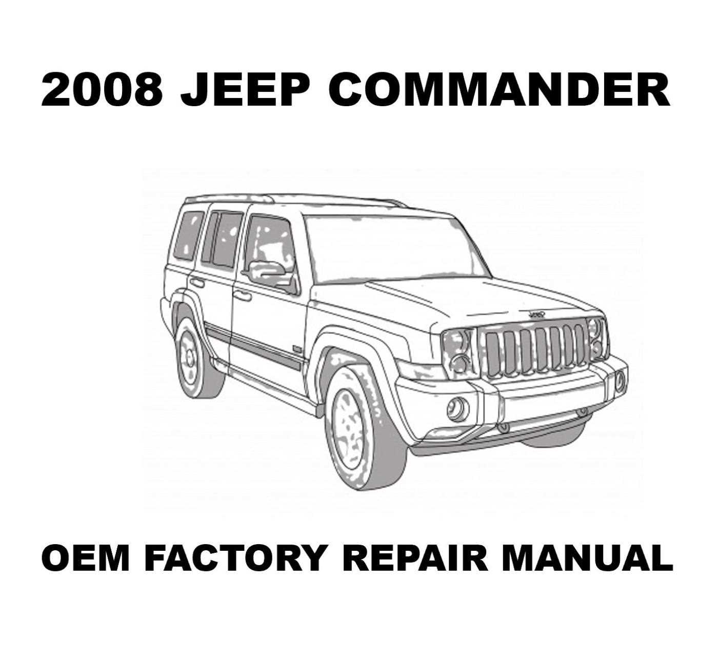 2008 jeep commander repair manual