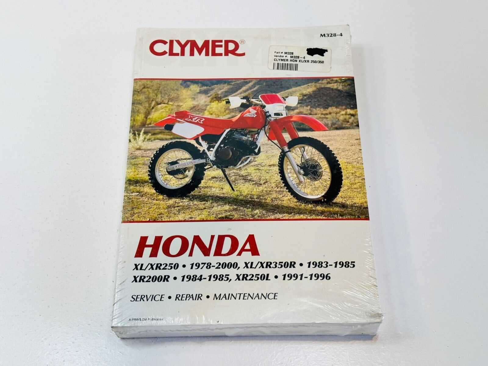 honda xr 250 repair manual