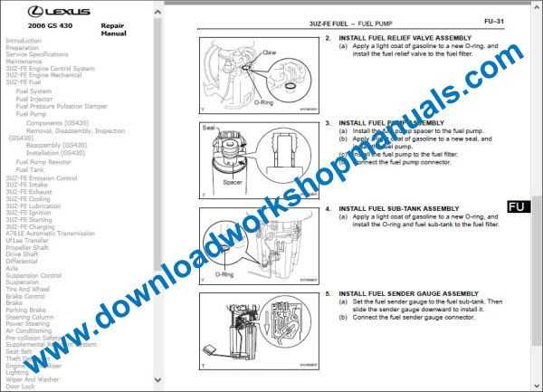 repair manual lexus gs300