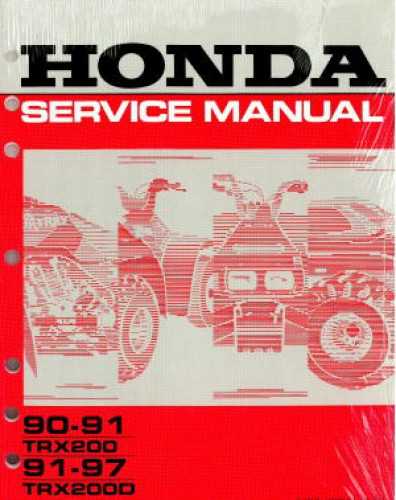 1991 honda fourtrax 300 repair manual