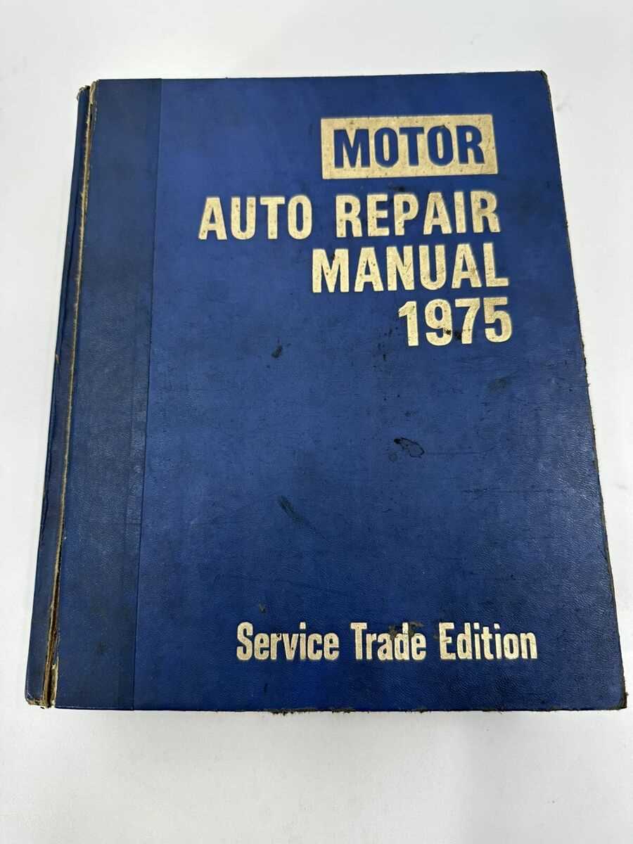 motor auto repair manual 1975