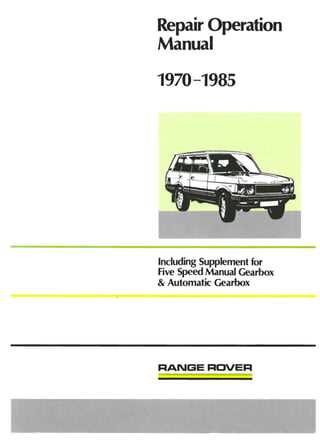 range rover sport repair manual