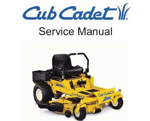 cub cadet riding mower repair manual