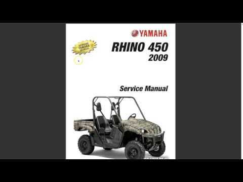 2007 yamaha rhino 660 repair manual