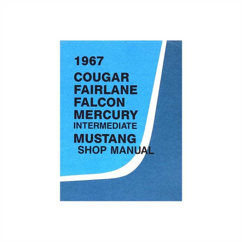 1967 mustang repair manual