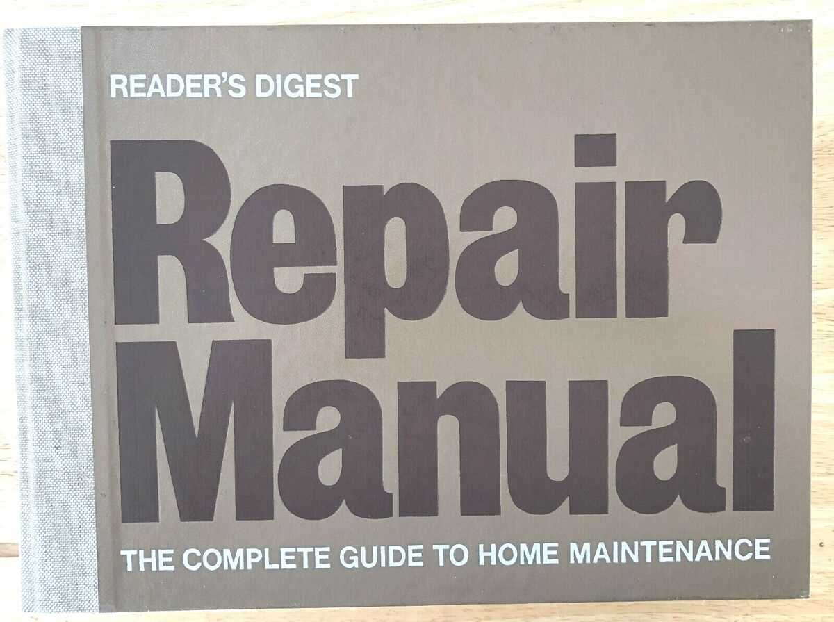 readers digest home maintenance and repair manual