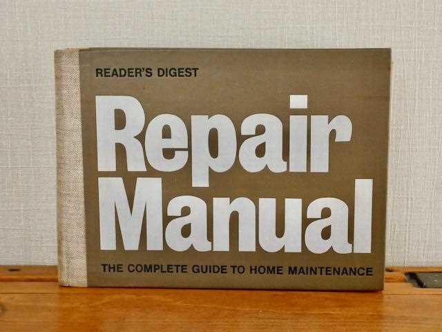 readers digest repair manual