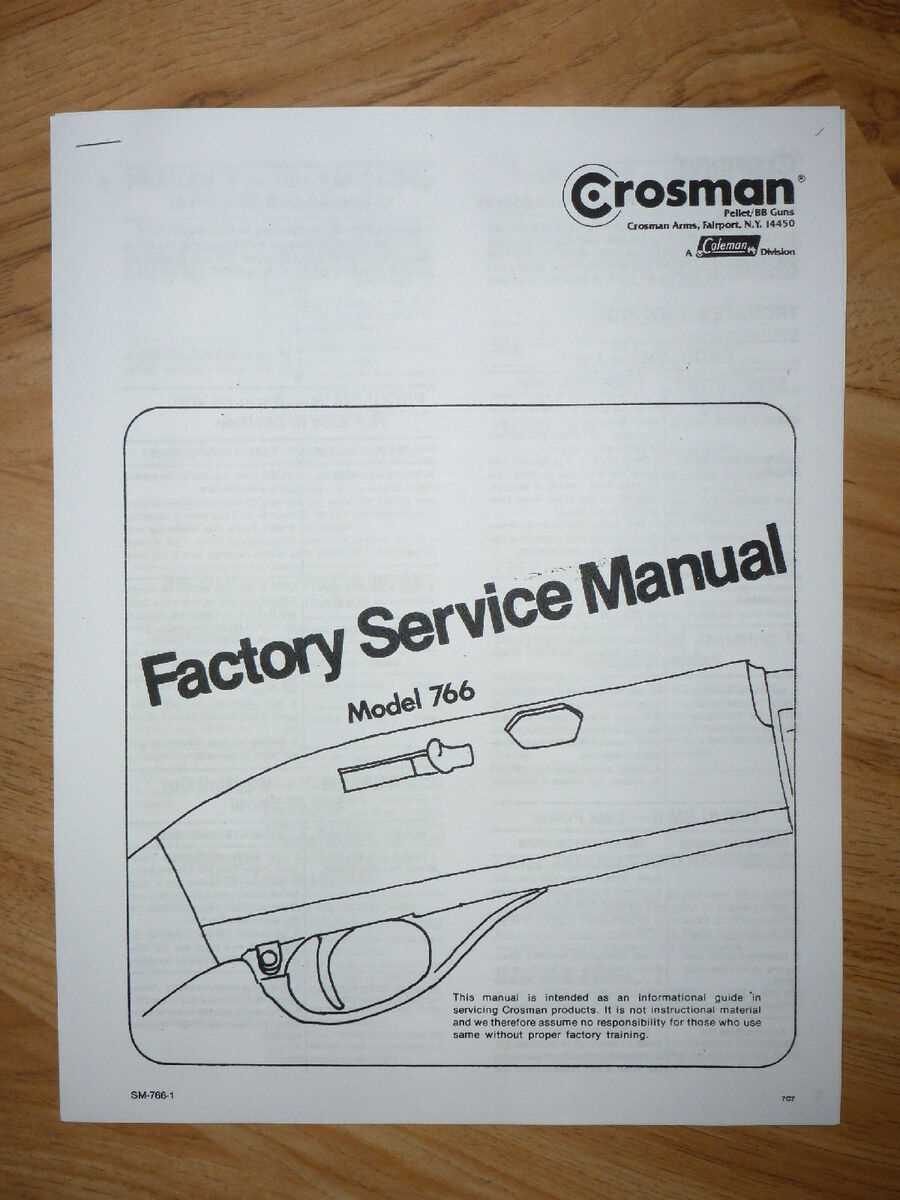 repair manual crosman 766 parts diagram