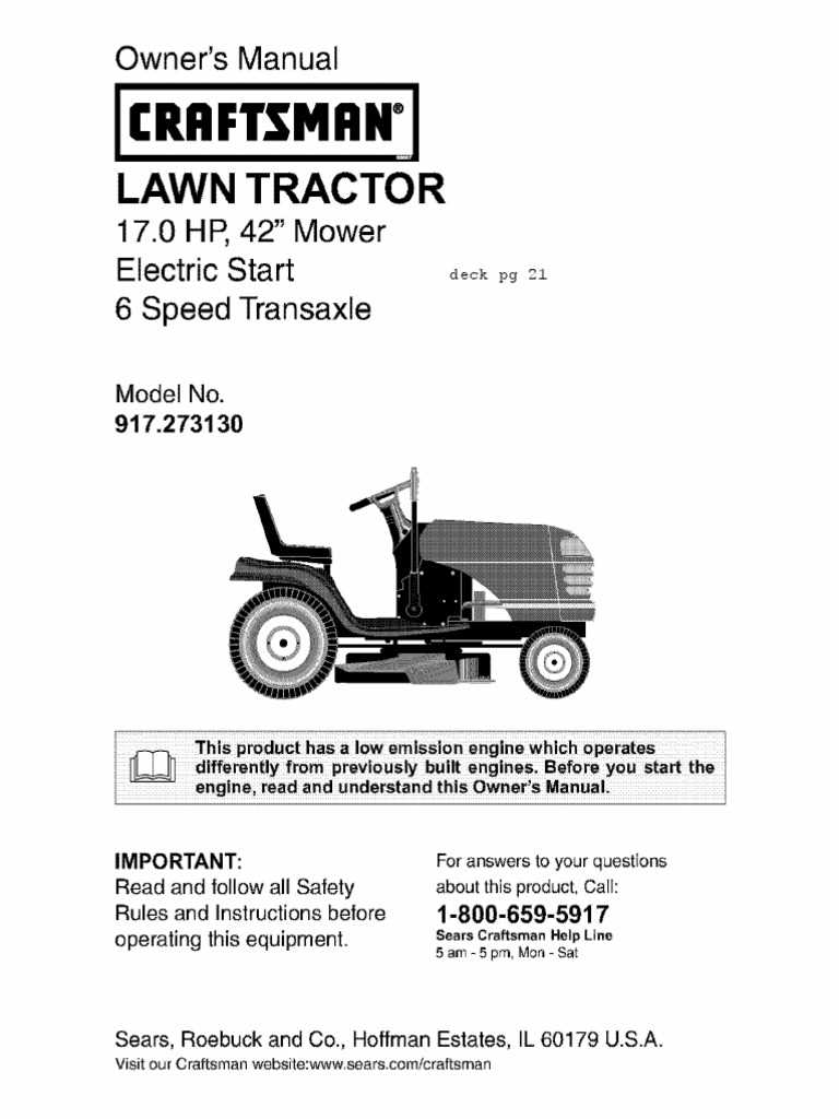 repair manual for craftsman lawn tractor