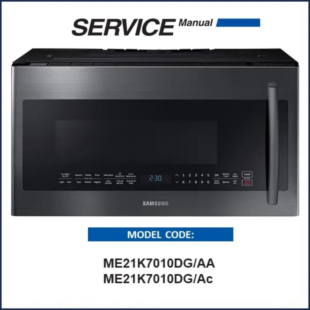 repair manual for samsung microwave