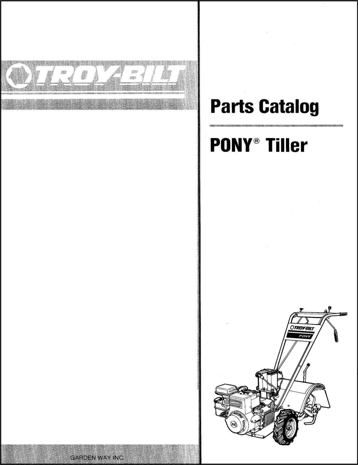 repair manual for troy bilt riding mower