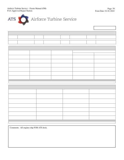 repair station forms manual