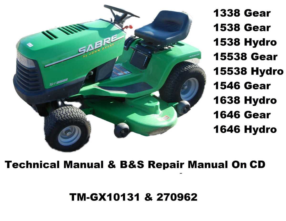 riding mower repair manual